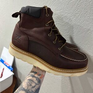 Irish Setter ASHBY Men's 6-inch Leather Soft Toe Slip Resistant Work Boot Sz 11